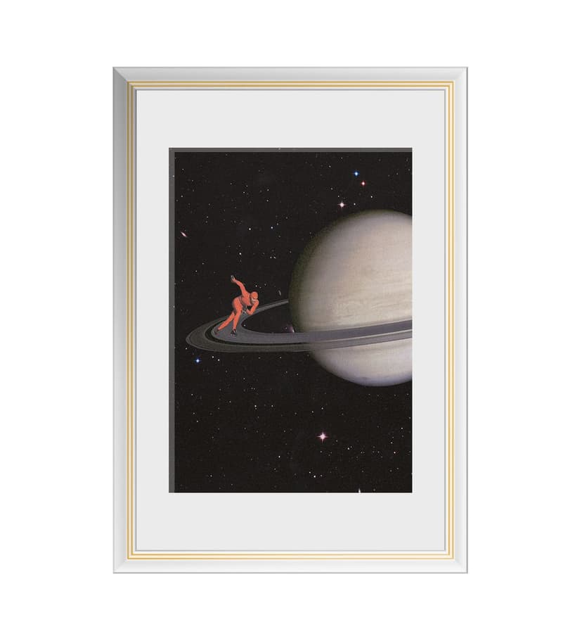 Cosmic Ski on Saturn’s Rings