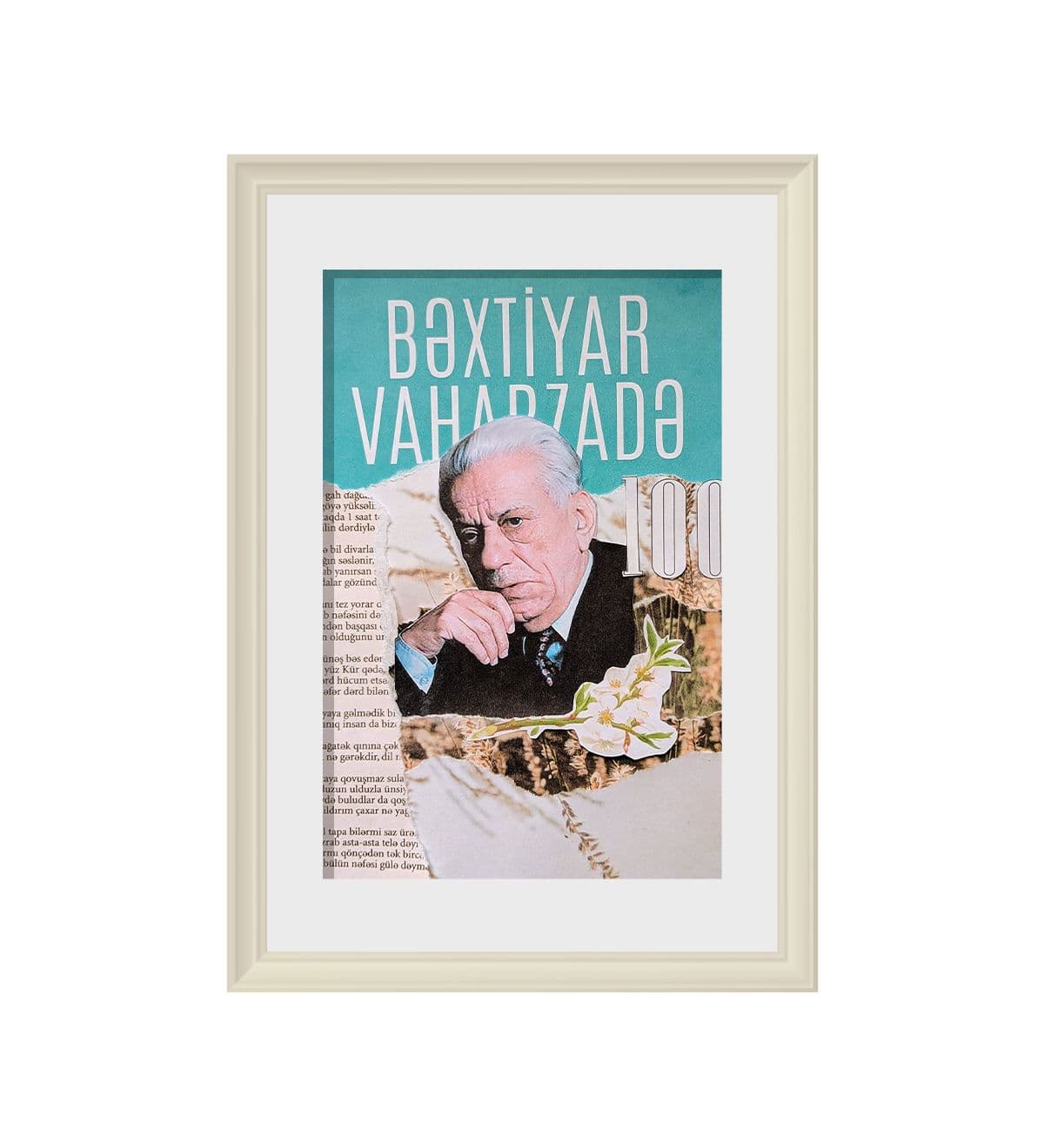 Collage for Bakhtiyar Vahabzadeh's 100th birthday