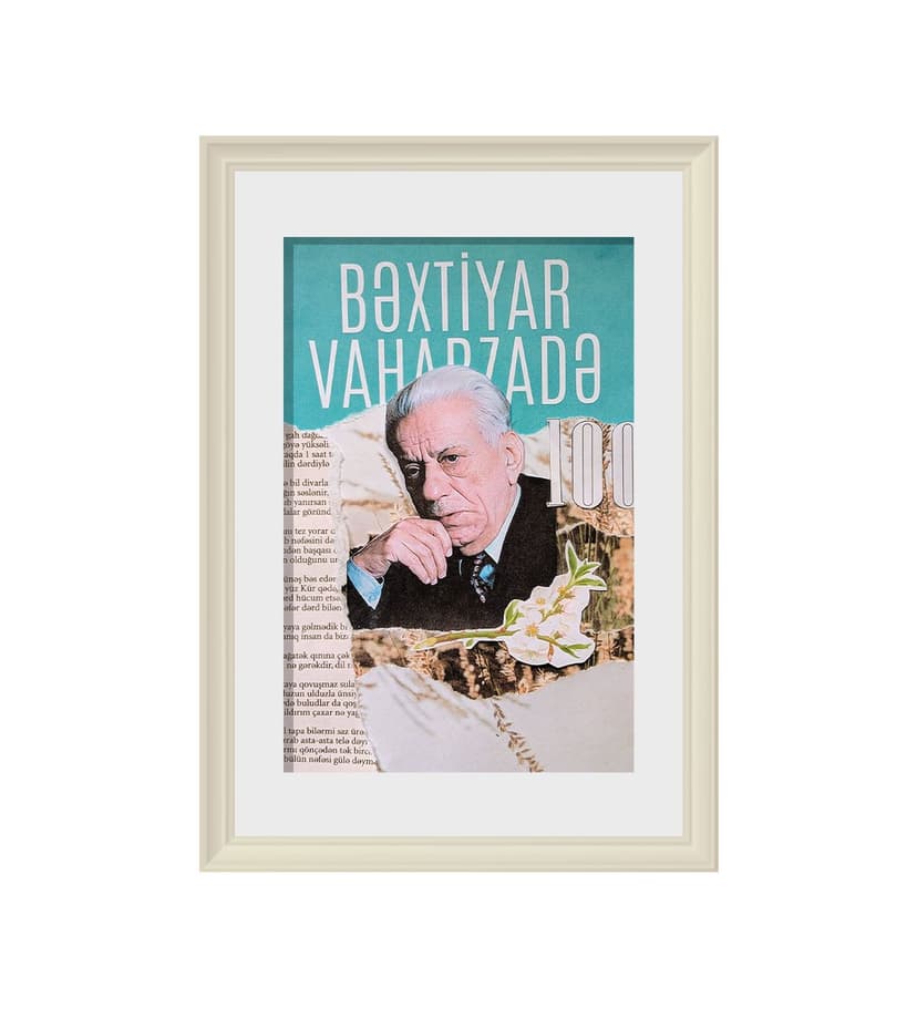 Collage for Bakhtiyar Vahabzadeh's 100th birthday